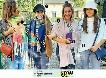 Happyland Poncho cashmire aanbieding