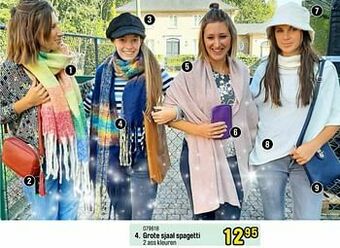 Happyland Grote sjaal spagetti aanbieding