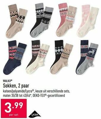 ALDI Sokken aanbieding