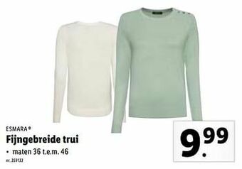 Lidl Fijngebreide trui aanbieding