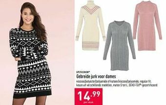ALDI Gebreide jurk voor dames aanbieding