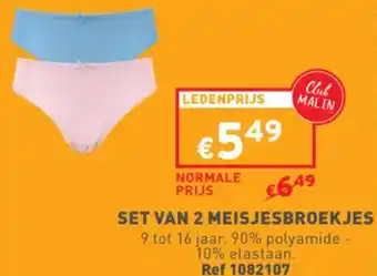 Trafic SET VAN 2 MEISJESBROEKJES aanbieding