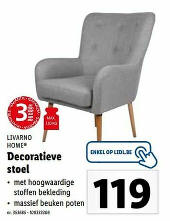 Lidl Decoratieve stoel aanbieding