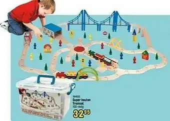 Happyland Super houten treinset aanbieding