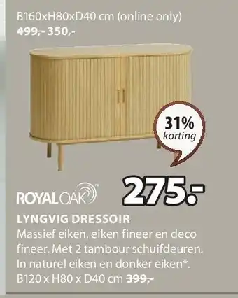 Jysk LYNGVIG DRESSOIR aanbieding