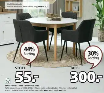 Jysk MARSTRAND TAFEL aanbieding