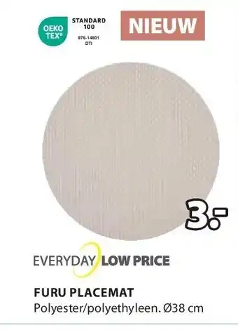 Jysk FURU PLACEMAT aanbieding