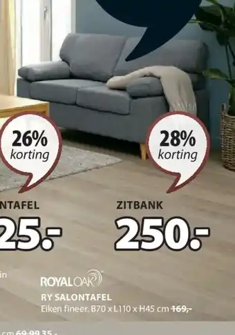 Jysk ZITBANK aanbieding