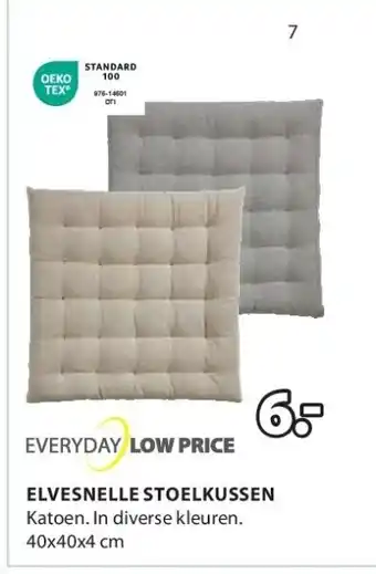 Jysk ELVESNELLE STOELKUSSEN aanbieding