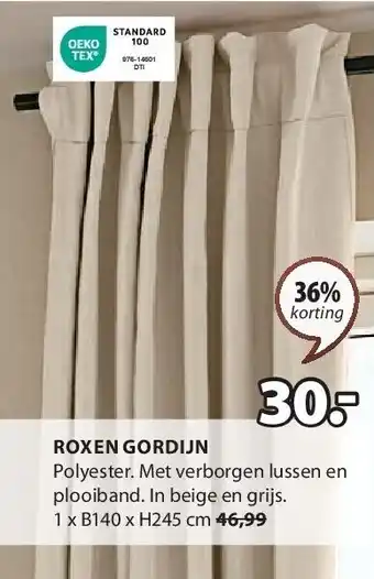 Jysk ROXEN GORDIJN aanbieding