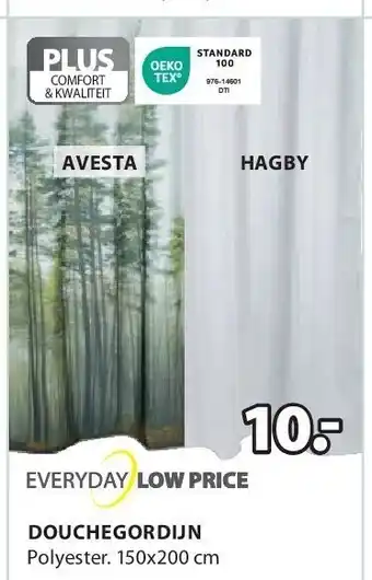 Jysk DOUCHEGORDIJN aanbieding