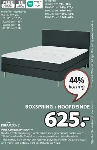 Jysk PLUS C60 BOXSPRING aanbieding