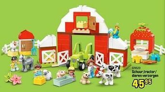 Happyland Schuur,tractor- dieren verzorgen aanbieding
