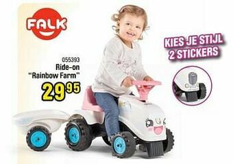Happyland Ride-on rainbow farm aanbieding
