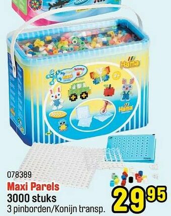 Happyland Maxi parels 3000 stuks aanbieding