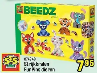 Happyland Strijkkralen funpins dieren aanbieding