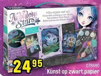 Happyland Kunst op zwart papier aanbieding