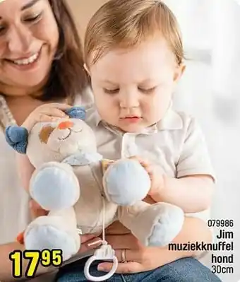Happyland Jim muziekknuffel hond aanbieding