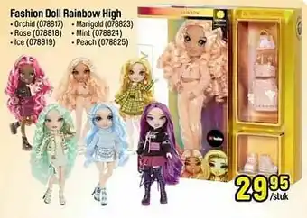 Happyland Fashion doll rainbow high aanbieding