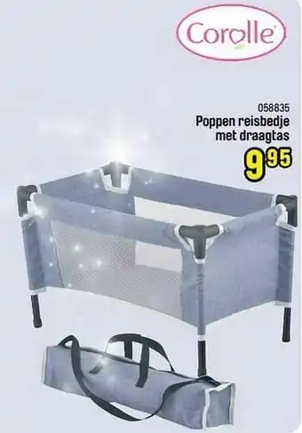 Poppen reisbedje met draagtas