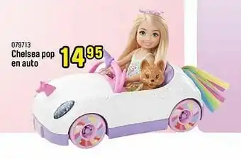 Chelsea pop en auto