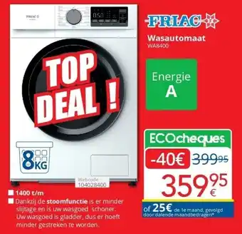 Eldi Friac Wasautomaat aanbieding