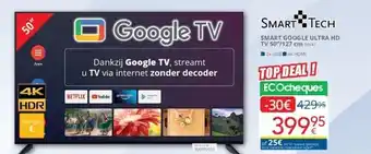 Eldi SMART GOOGLE ULTRA HD TV 50’’/127 cm aanbieding