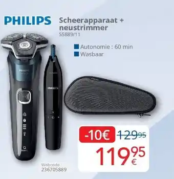 Eldi Scheerapparaat + neustrimmer aanbieding