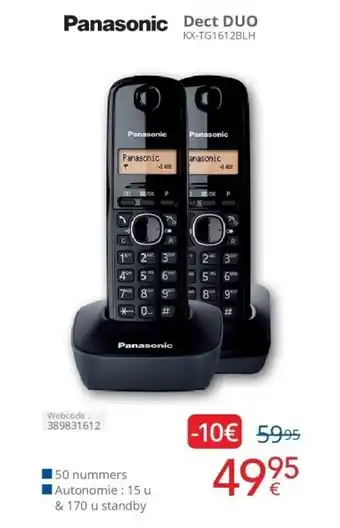 Eldi Panasonic Dect DUO aanbieding