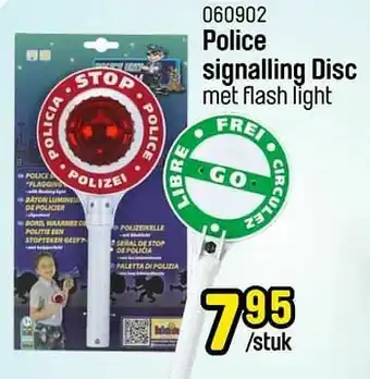 Police signalling disc
