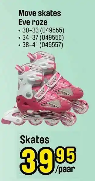 Happyland Move skates eve roze aanbieding