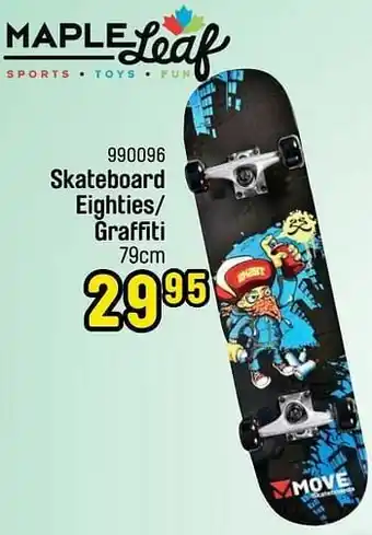 Happyland Skateboard eighties- graffiti aanbieding