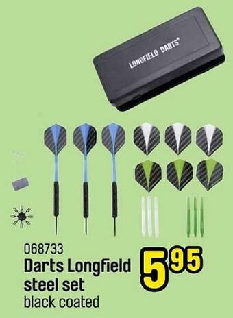 Happyland Darts longfield steel set aanbieding