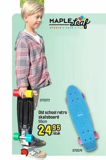 Happyland Old school retro skateboard aanbieding