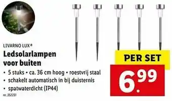 Lidl Ledsolarlampen voor buiten aanbieding