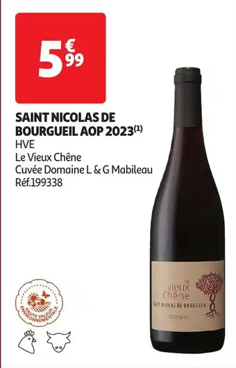 Auchan SAINT NICOLAS DE BOURGUEIL AOP 2023 aanbieding