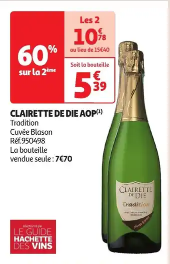 Auchan CLAIRETTE DE DIE AOP aanbieding