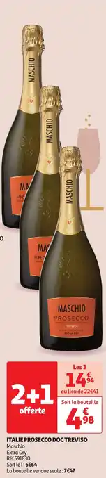 Auchan ITALIE PROSECCO DOC TREVISO aanbieding