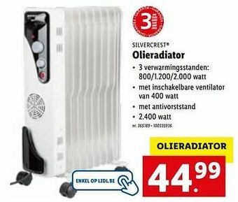 Silvercrest olieradiator