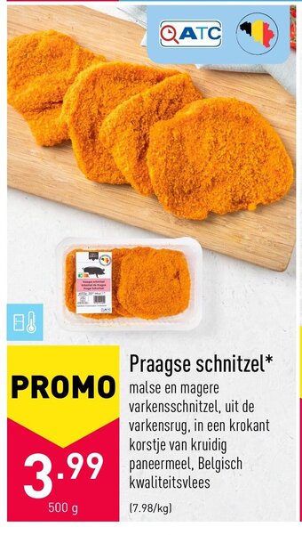 ALDI Praagse Schnitzel 500g aanbieding
