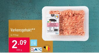 ALDI Varkensgehakt 300g aanbieding