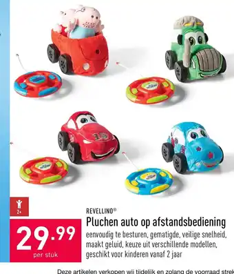 ALDI Revellino Pluchen Auto Op Afstandsbediening per stuk aanbieding