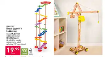 ALDI Mundo Diver Houten Bouwset of Knikkerbaan per set aanbieding