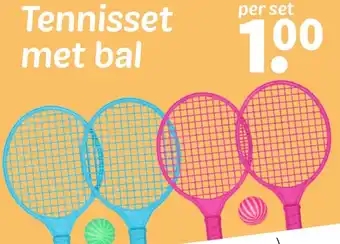 Wibra Tennisset met bal aanbieding