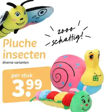 Wibra Pluche insecten aanbieding