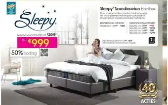 Sleepworld Sleepy Scandinavian Hotelbox aanbieding