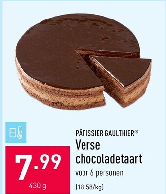 ALDI Verse chocoladetaart 430g aanbieding