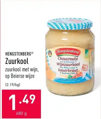ALDI Zuurkool 680g aanbieding