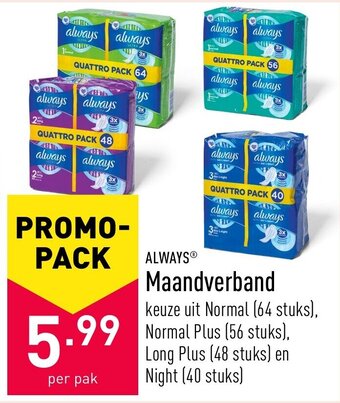 ALDI Maandverband aanbieding