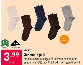 ALDI Sokken, 2 paar aanbieding